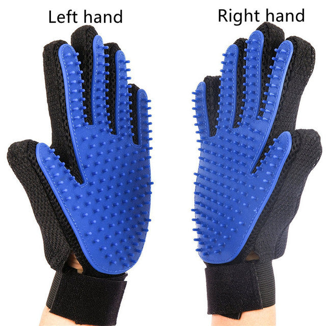 FurFlick Silicone Grooming Glove — Bath & Massage Brush for Dogs & Cats