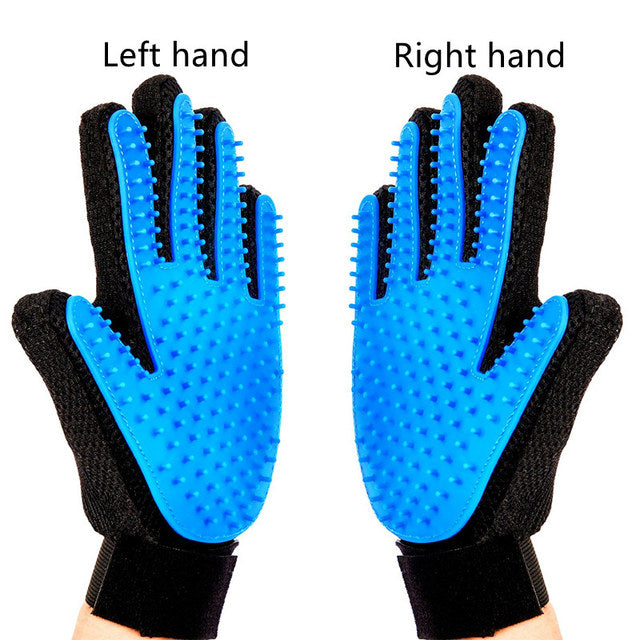 FurFlick Silicone Grooming Glove — Bath & Massage Brush for Dogs & Cats