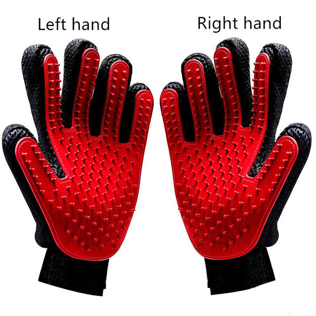 FurFlick Silicone Grooming Glove — Bath & Massage Brush for Dogs & Cats