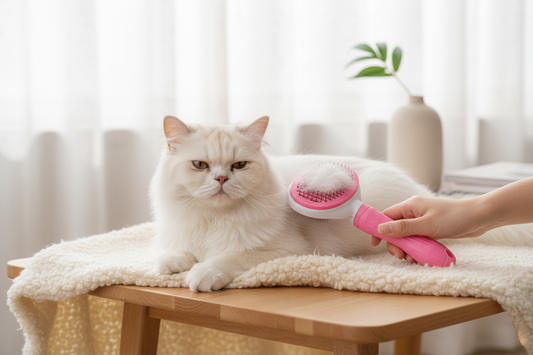FurFlick Pink Cat Lifestyle Shot